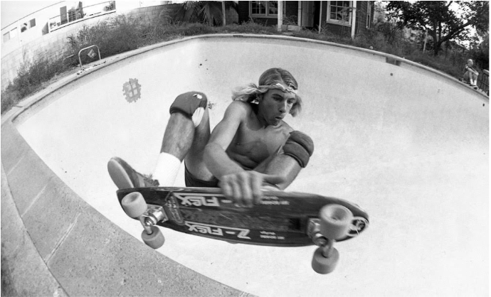 Stacy Peralta, one of the original Zephyr skateboard team in the 1970s in Venice, California.