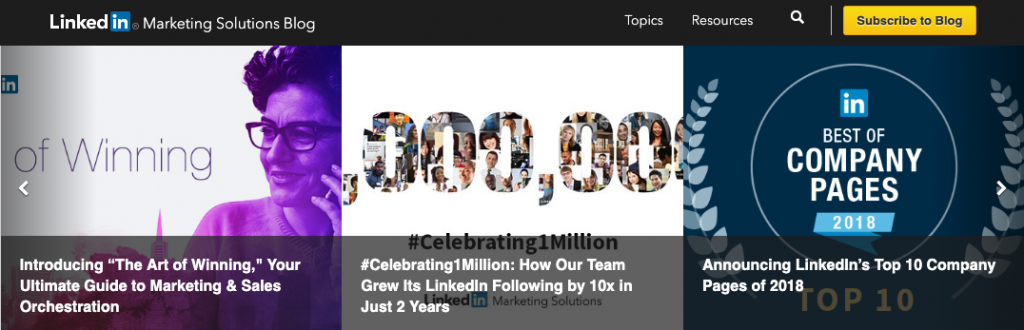 LinkedIn marketing blog