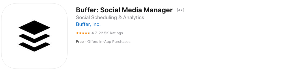 Buffer Social Media Marketing App 