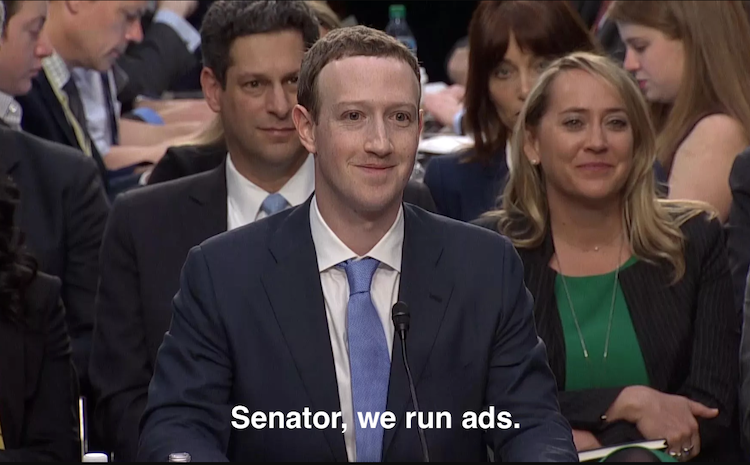 Senator, we run ads