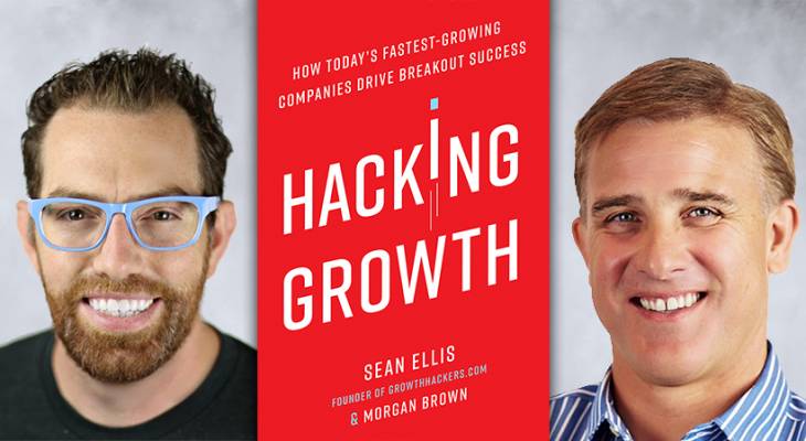 promotional image for the book hacking growth
